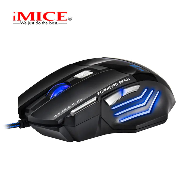 IMICE 7-Key Gaming Mouse with RGB Breathing Light