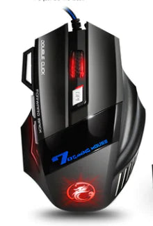 IMICE 7-Key Gaming Mouse with RGB Breathing Light